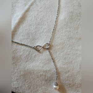 Sterling Silver/Pearl long Necklace